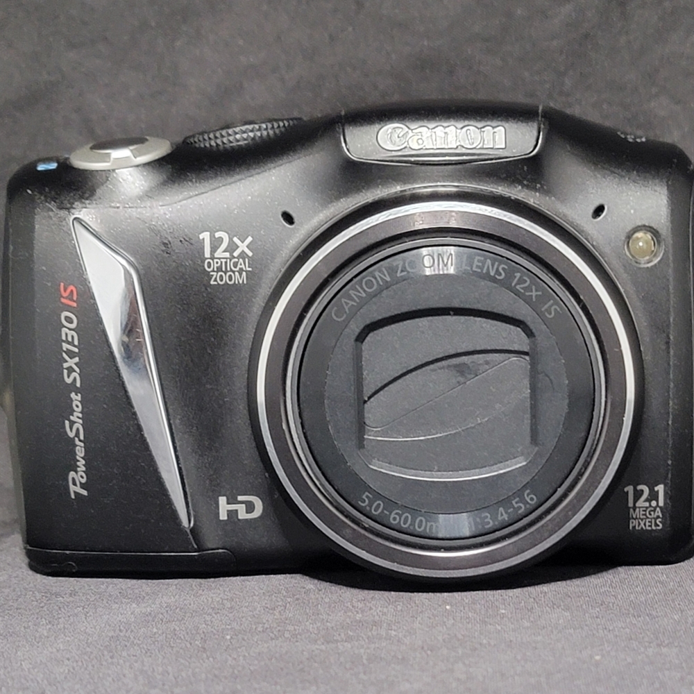 Canon PowerShot SX130 IS 12.1MP Digital Camera Tested Functioning